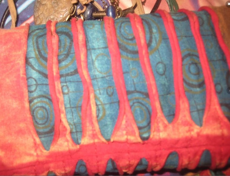 Elfen Strickjacke, Bunt, Zipfel Kapuze, aufwändige Handarbeit