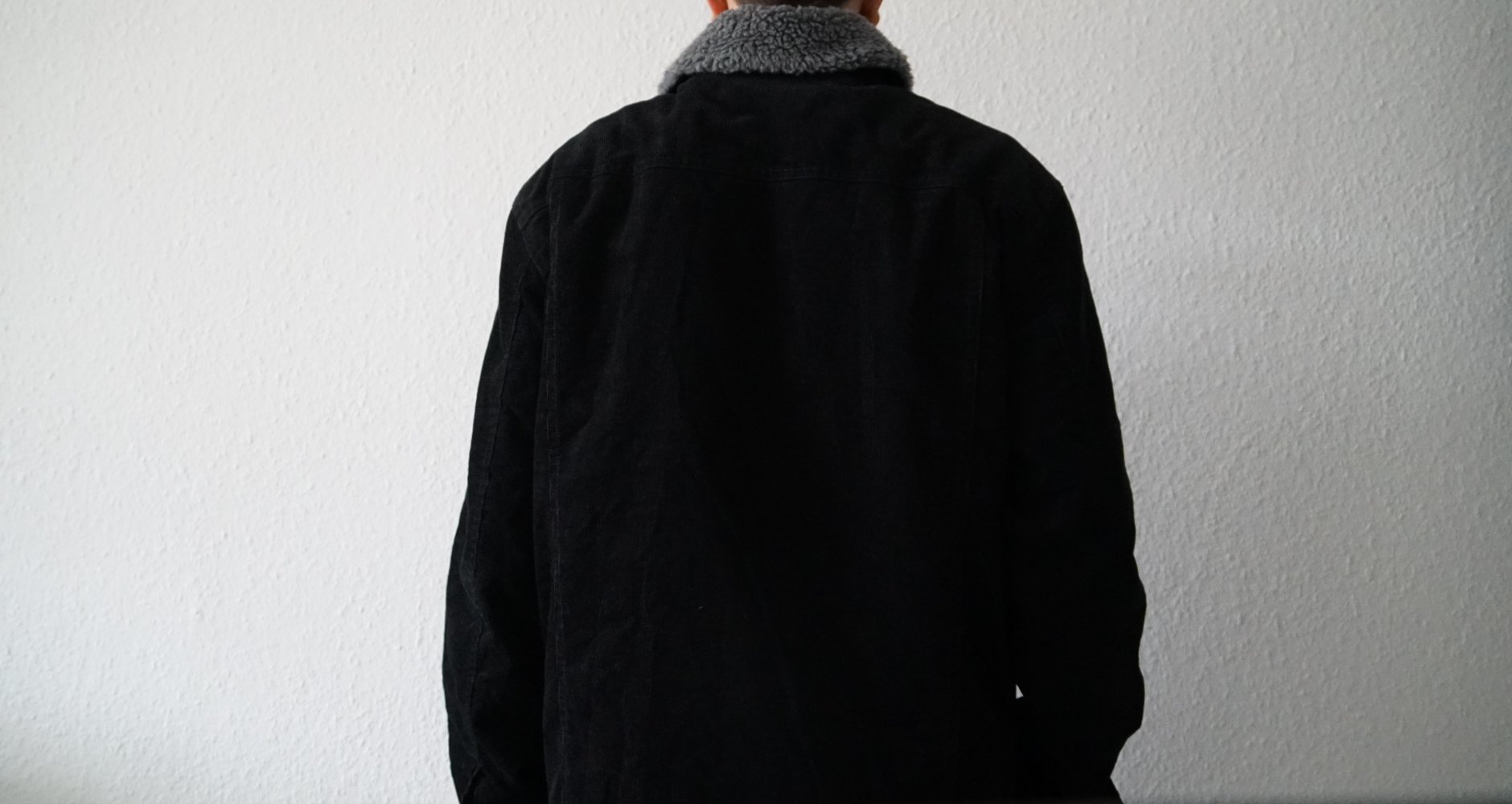 Baumwolljacke Herren / Größe S / Schwarz