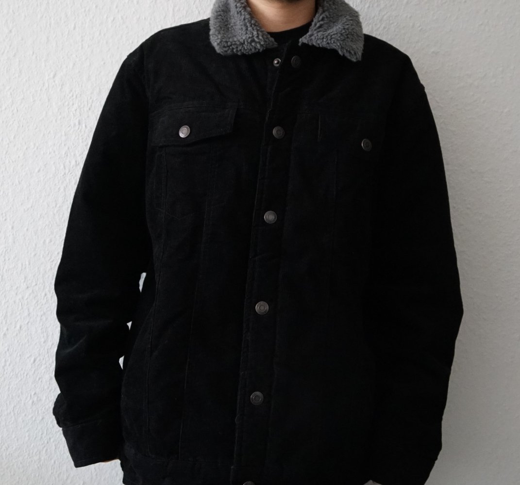 Baumwolljacke Herren / Größe S / Schwarz