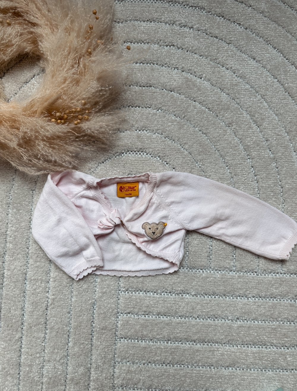 Steiff Bolero Jacke rosa Gr. 74 Baby Mädchen