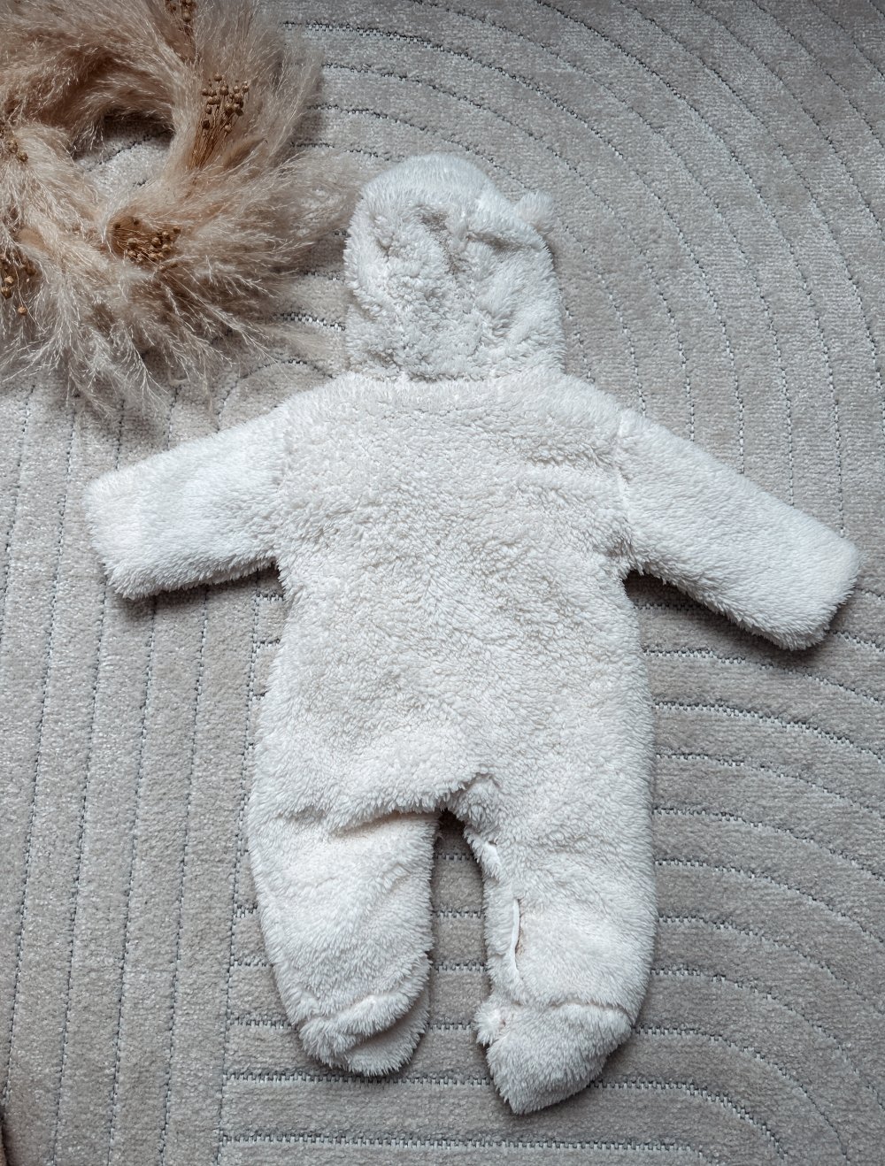 Amazon Teddy Overall Baby 62 Winter weiß
