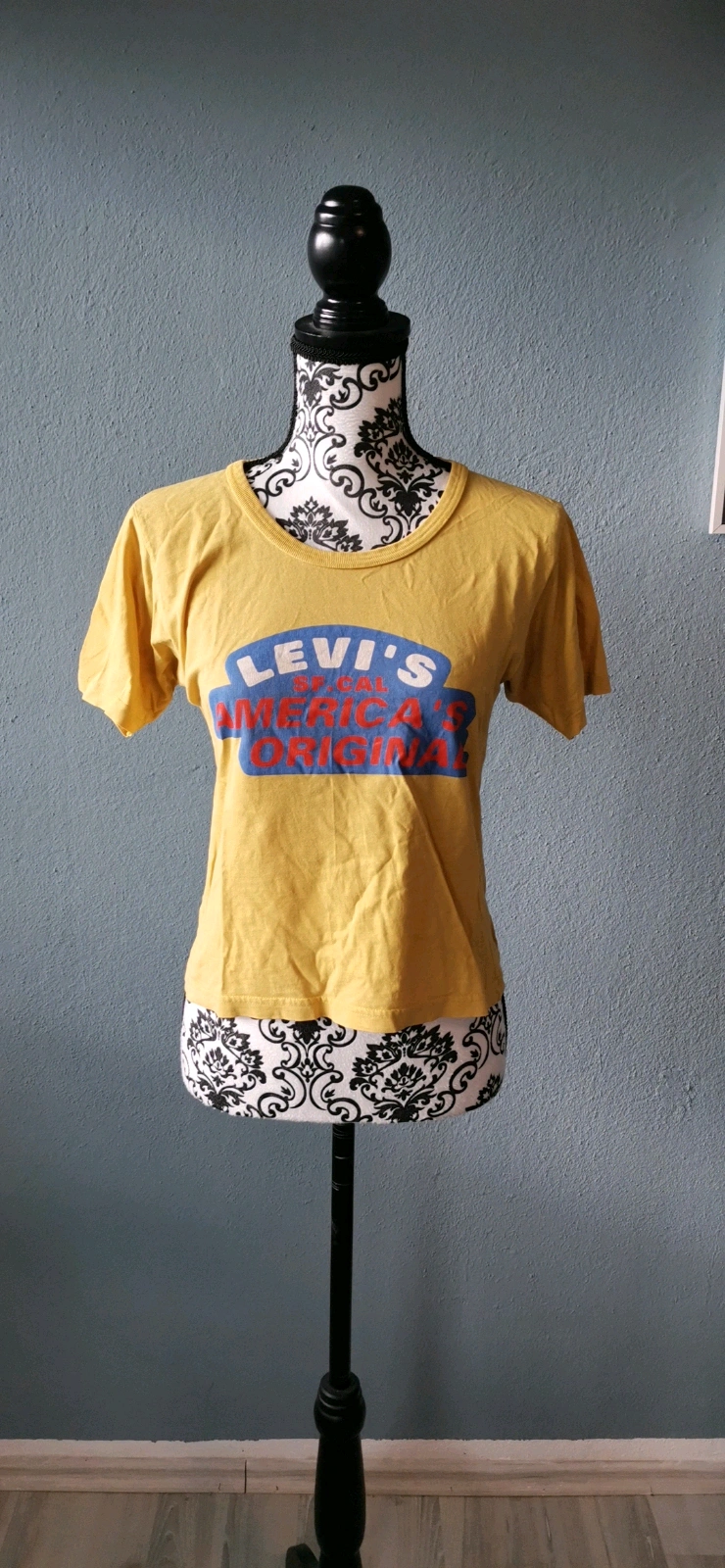 Gelbes Levis T-Shirt vintage gr. M