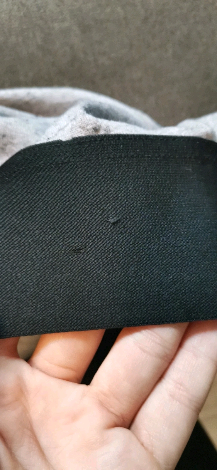 Adidas Hose gr. 42-44 grau schwarz mit Gummibund