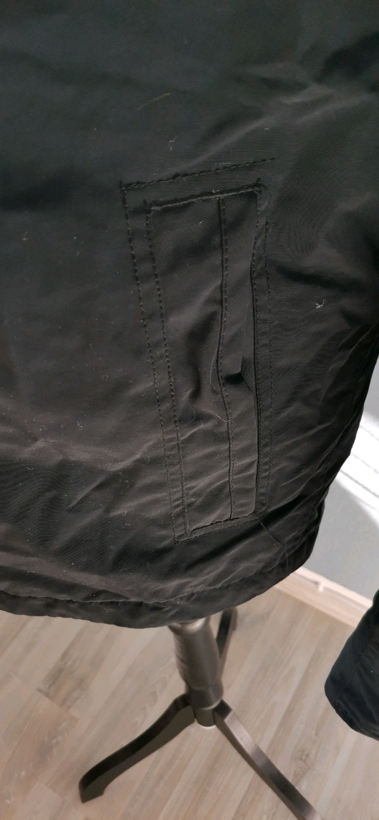 Hollister Winterjacke Übergangsjacke blau dunkelblau mit Kapuze Gr. XL