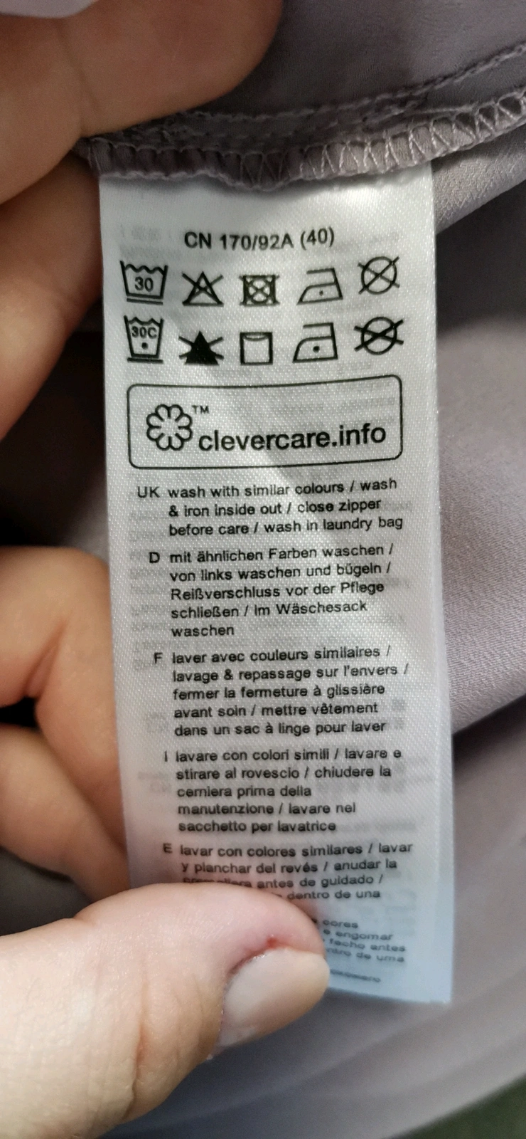 Schönes Kleid Esprit Flieder pastel Gr. 40 schick spitze blumen locker fließend