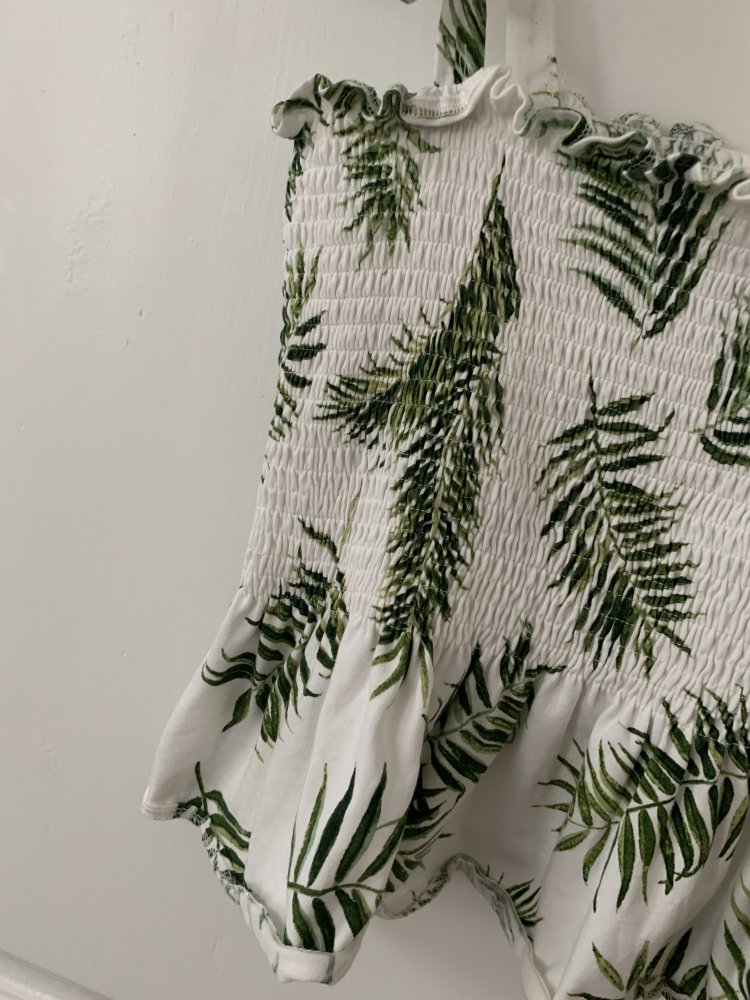 (M): H&M Top mit Palmenmuster 