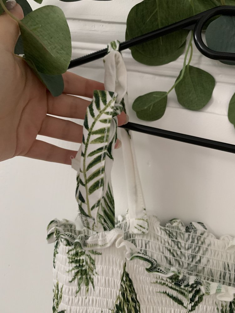 (M): H&M Top mit Palmenmuster 