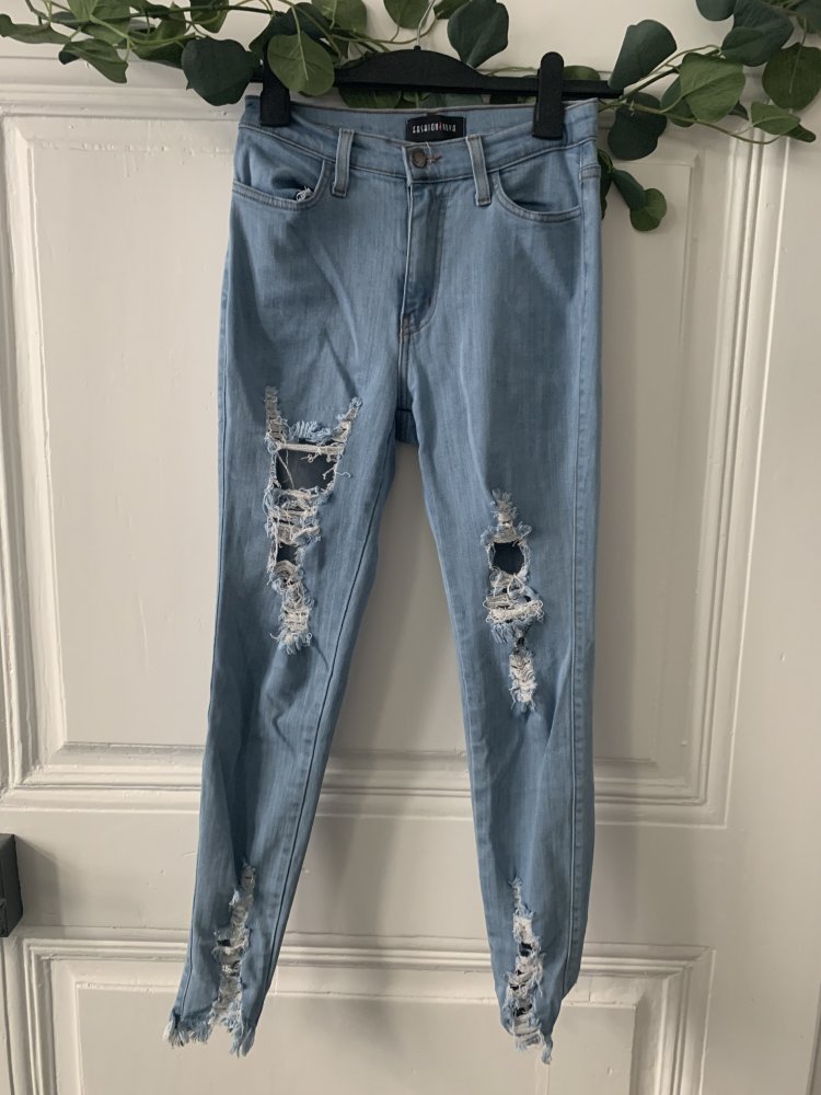 (W27): Fashionova High Waist Skinny Jeans