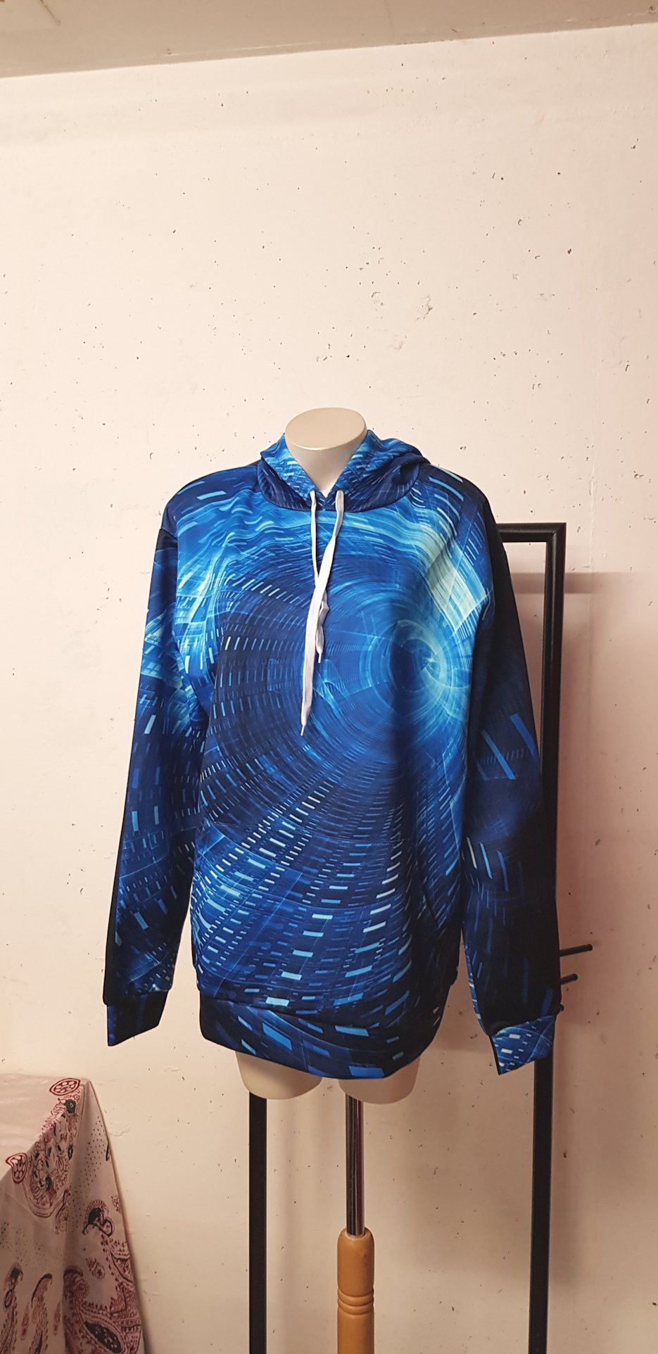 Herren Kapuzenhoodie, Neu, Beuteltasche, Gr. XL