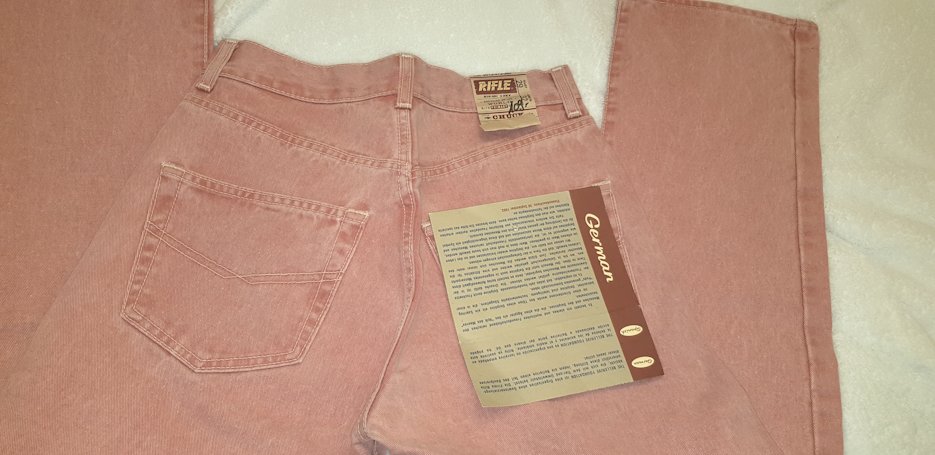 Jeans, rot-melange, 29x32, Rifle, Gr. 36 38