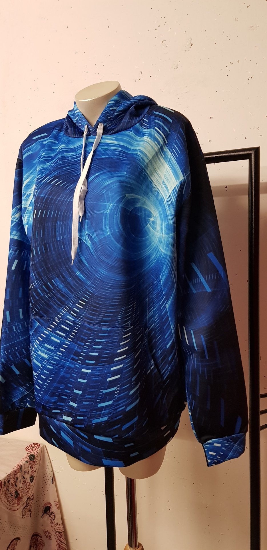 Herren Kapuzenhoodie, Neu, Beuteltasche, Gr. XL