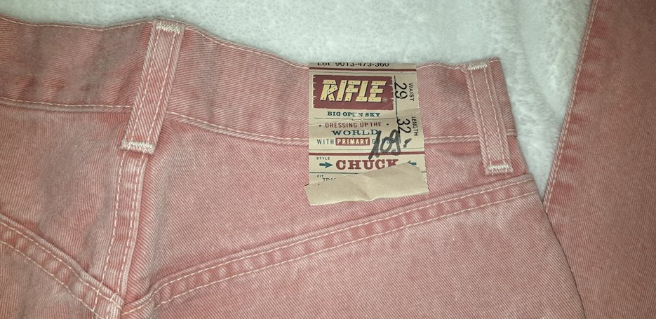 Jeans, rot-melange, 29x32, Rifle, Gr. 36 38