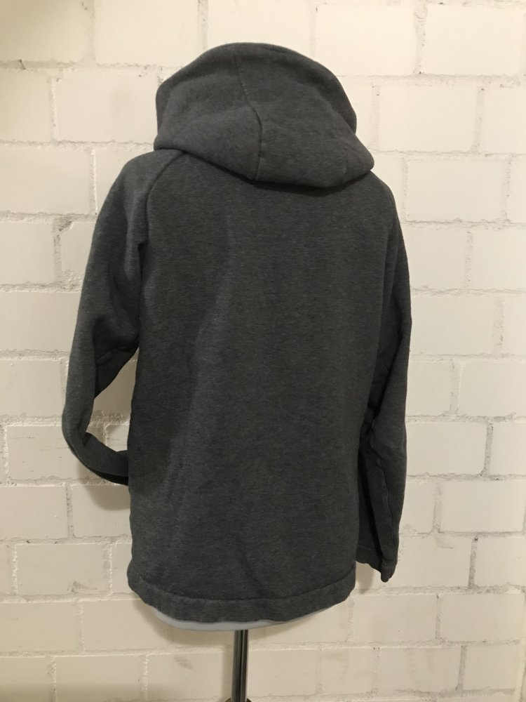 Graue Sweatshirtjacke