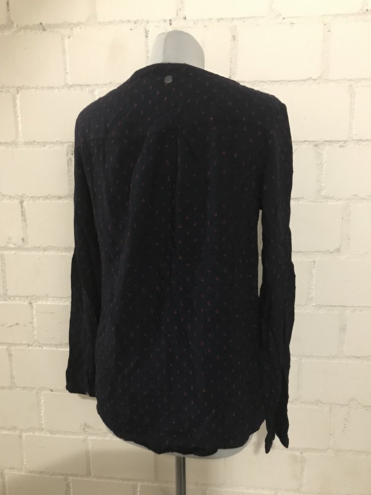 Bluse mit aufgestickten Punkten