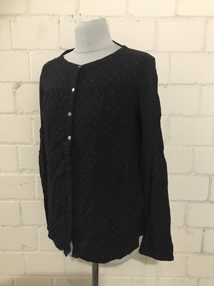 Bluse mit aufgestickten Punkten
