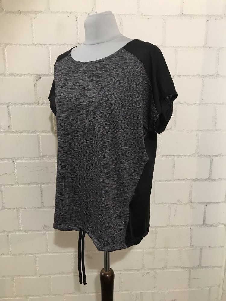 Grau meliertes Sportoberteil