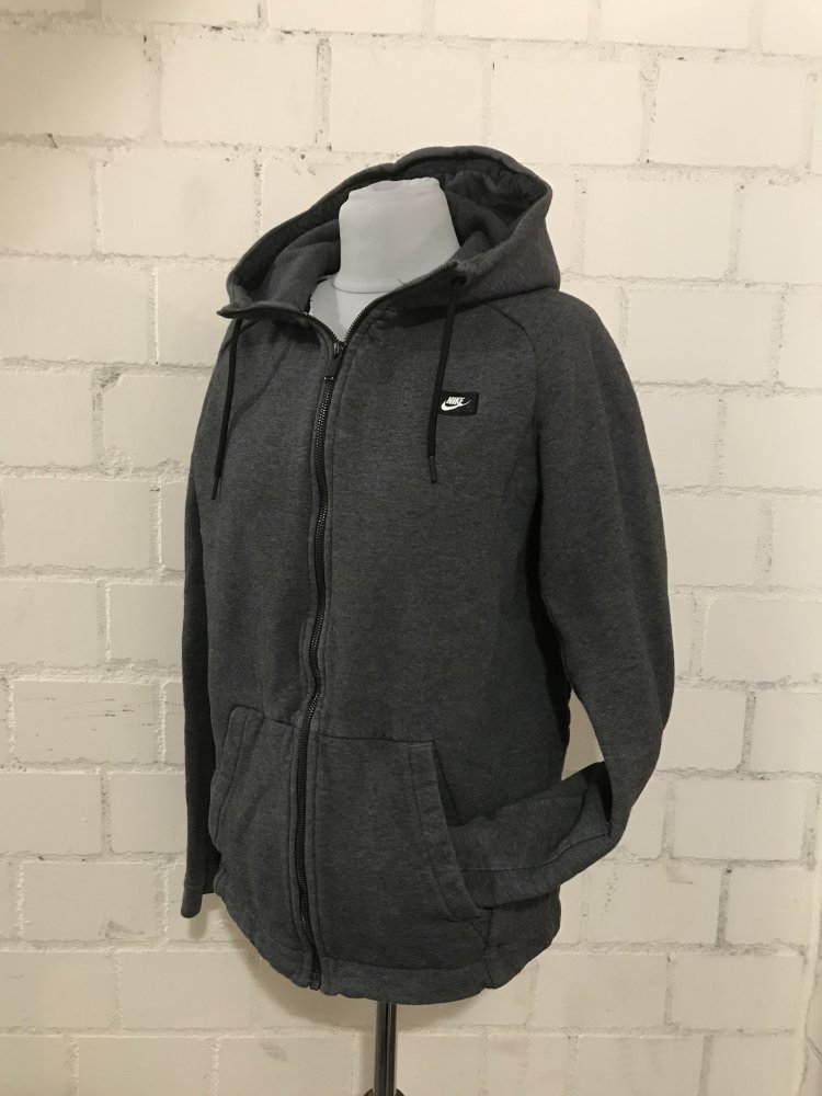 Graue Sweatshirtjacke