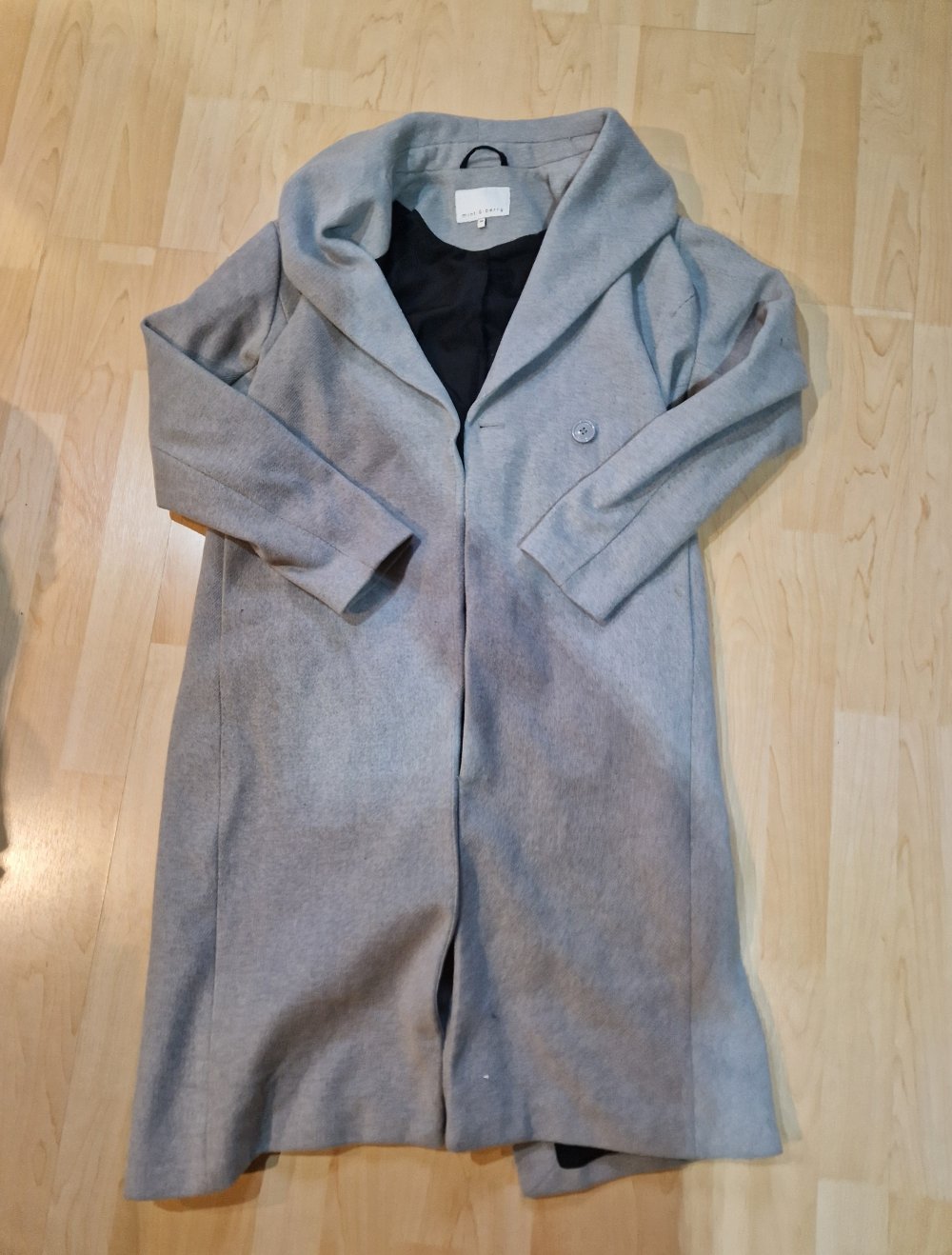 mint&berry Mantel grau 34 XS Wolle Winter