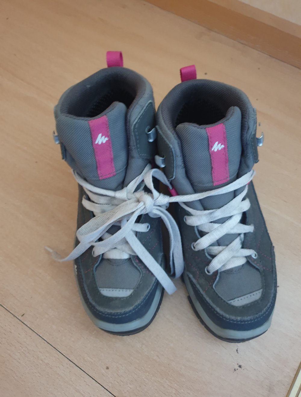Quechua Wanderschuhe grau pink 31 Decathlon