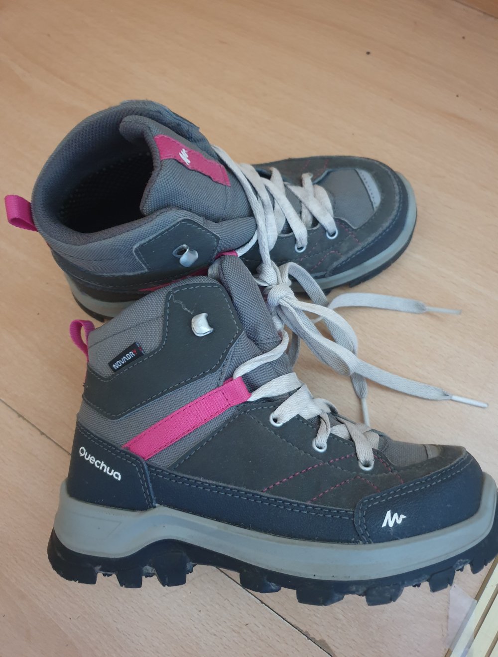 Quechua Wanderschuhe grau pink 31 Decathlon