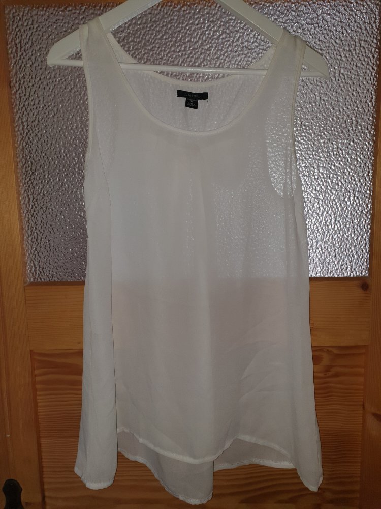 Top mit Schleife Creme M amisu