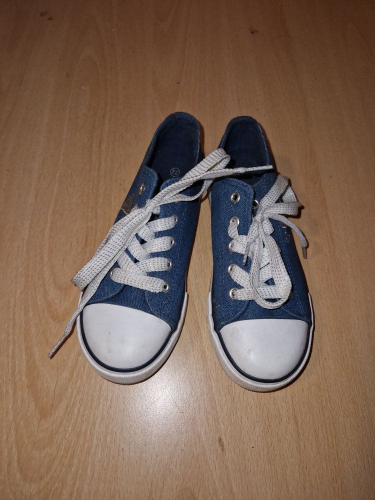 Sneaker blau weiß 32
