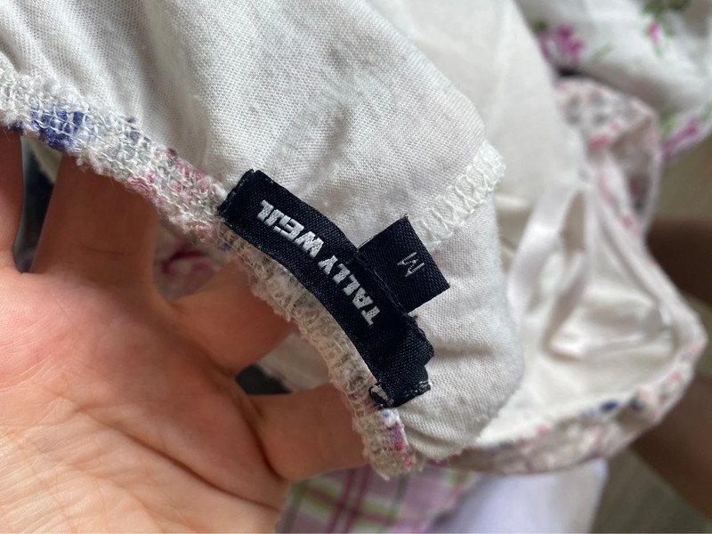 Kleid spitze Schleife rosa Weiß M tally weijl