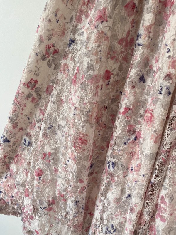 Kleid spitze Schleife rosa Weiß M tally weijl