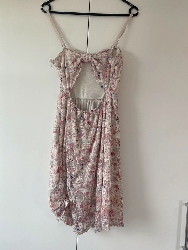 Kleid spitze Schleife rosa Weiß M tally weijl