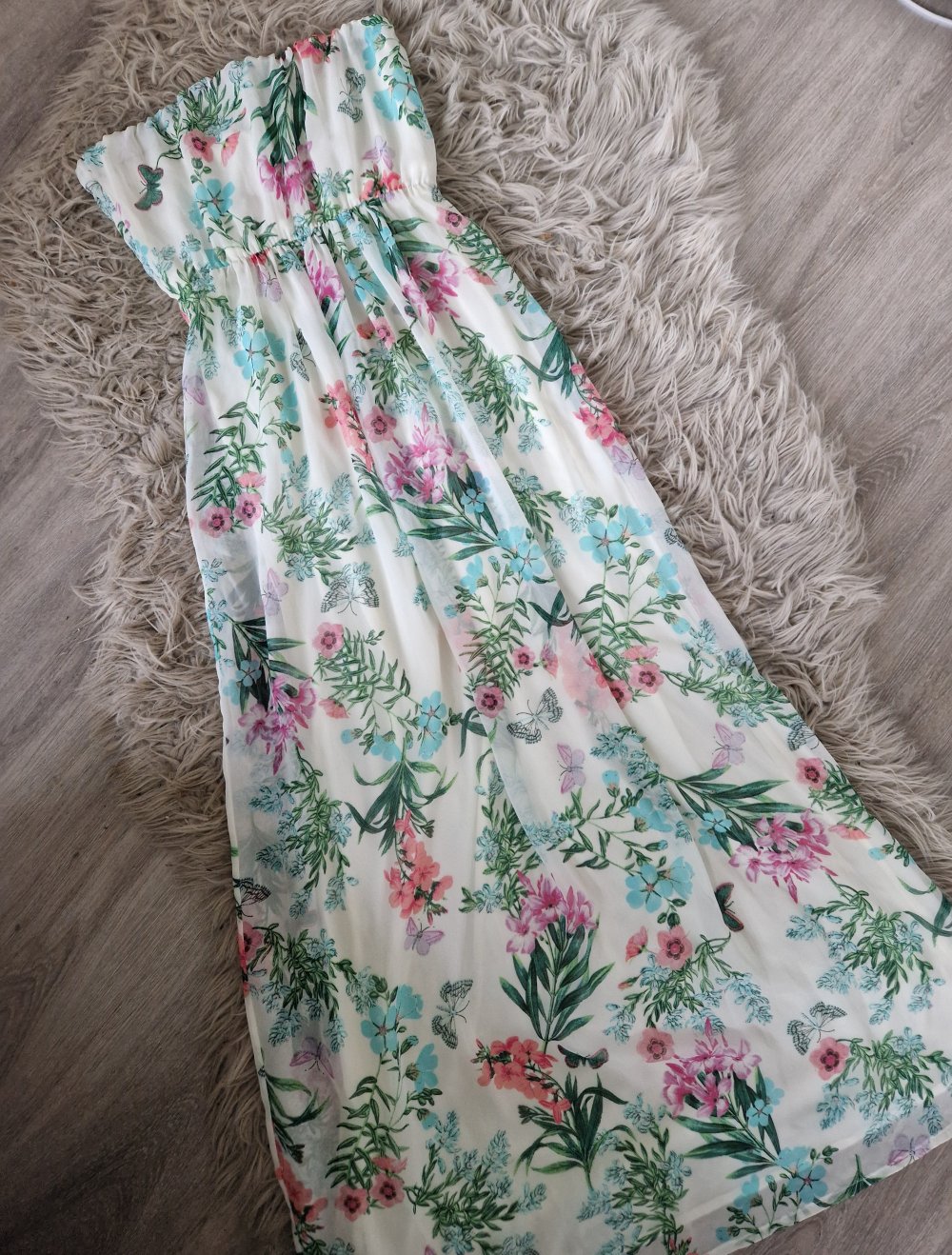 bershka bandeau kleid maxikleid gr.36/ 38