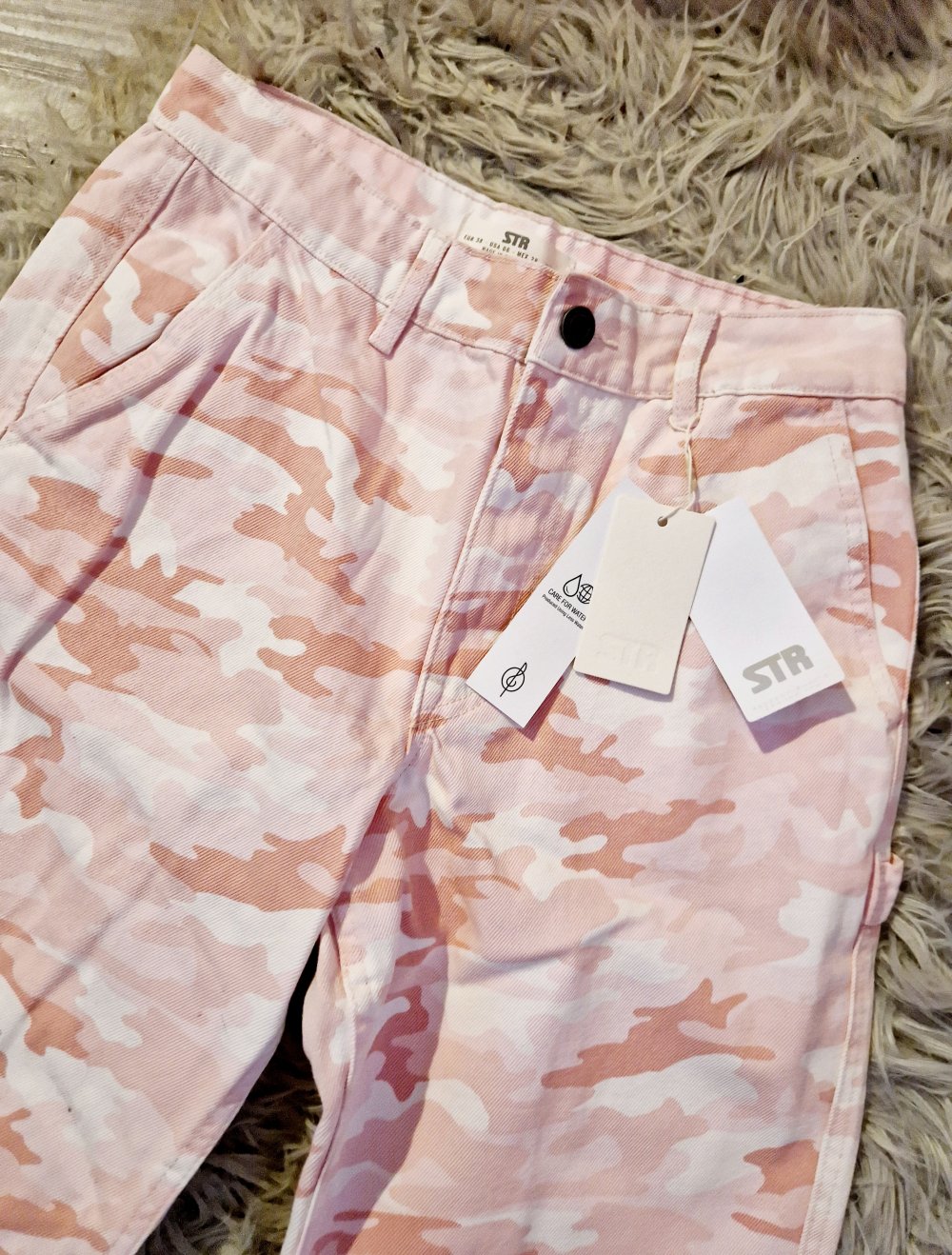 Stradivarius tolle hose jeans wide leg gr. 38 / M neu