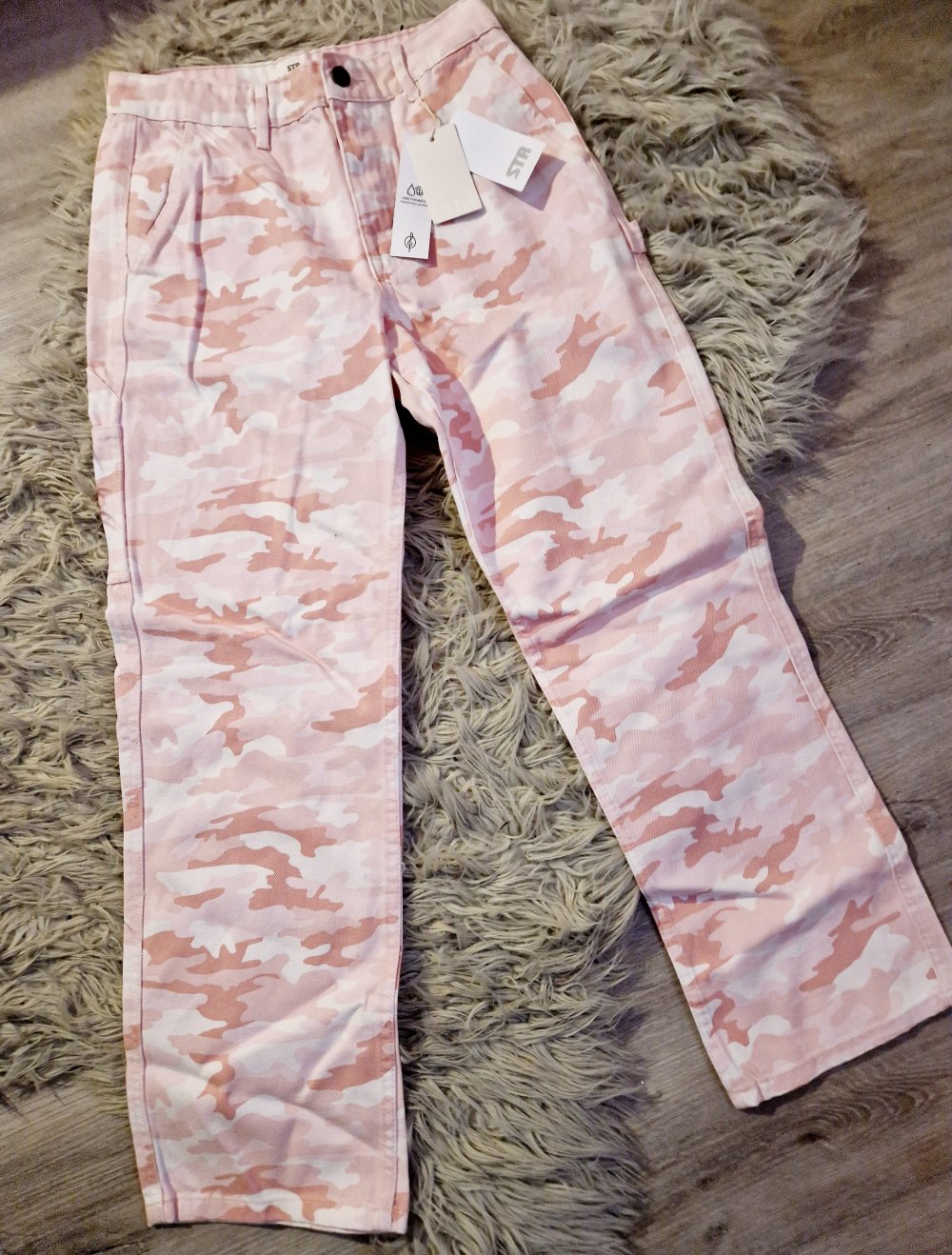 Stradivarius tolle hose jeans wide leg gr. 38 / M neu