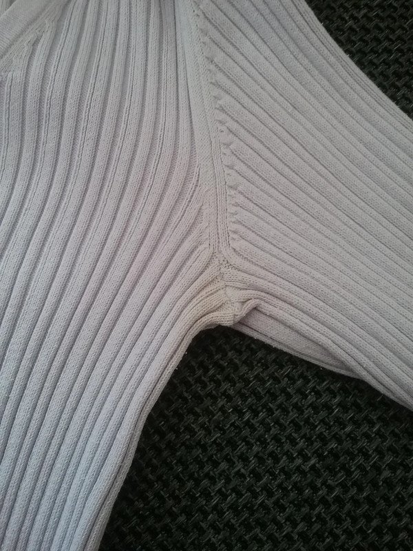 Strickpullover, langarm, Rundhalsausschnitt, flieder, Gr. XS