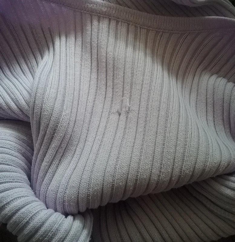 Strickpullover, langarm, Rundhalsausschnitt, flieder, Gr. XS