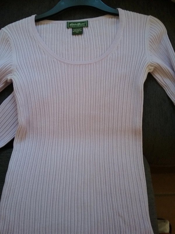 Strickpullover, langarm, Rundhalsausschnitt, flieder, Gr. XS