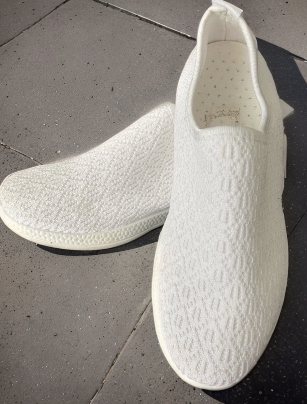 Weiße Slip On Sneaker