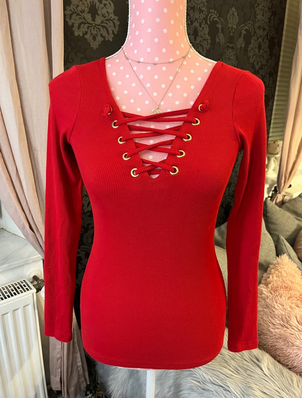 Toller Pullover Rot Gr M/L