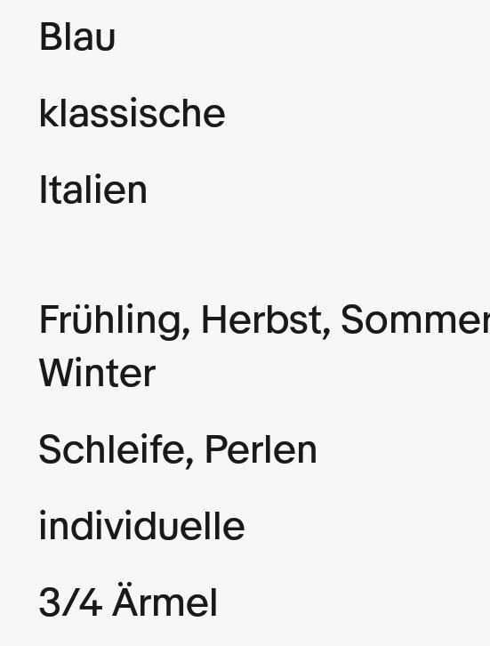 Made in Italy  3/4Arm Bluse Schlupfbluse Gr.L Schleife Perlen  Neuwertig