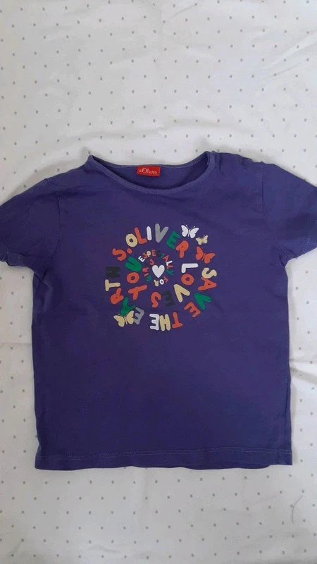 Baby Shirt Paket Esprit und S. Oliver Gr. 80/86 Mädchen, Langarm, Kurzarm, Frühling, lila, rosa