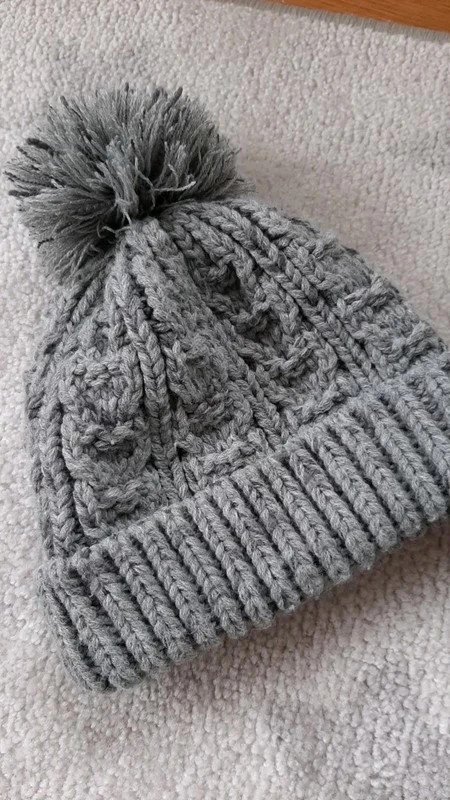 TOP! Next Mütze Handschuhe Gr. 98/104/110 Junge, Bommelmütze, Winter, grau