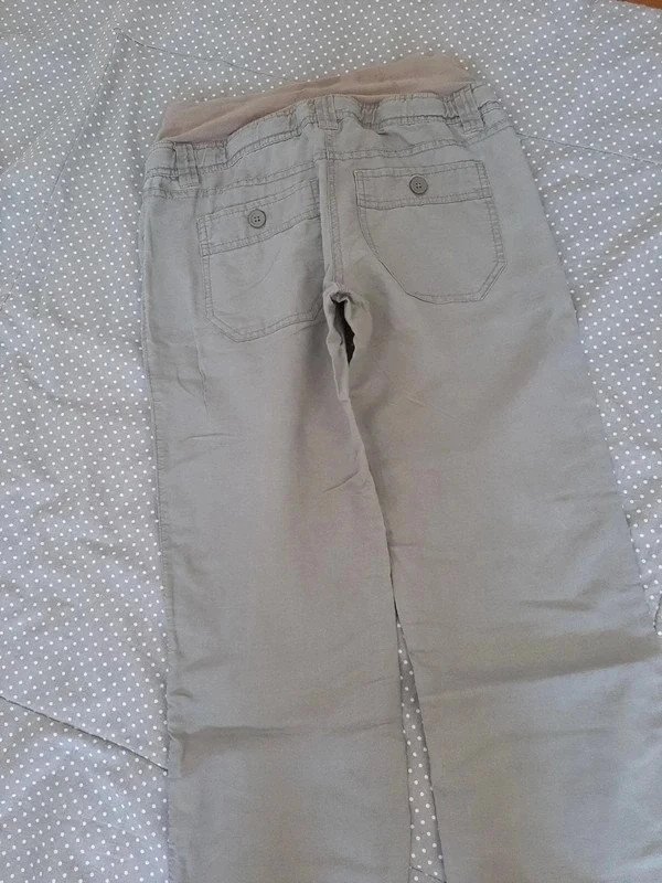 H&M Leinen Umstandshose Gr 36, S, Damen, Mama, Baby, Schwangerschaft, Hose