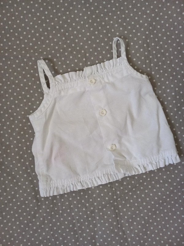 Baby UK Shirt Gr 62/68, England, Mothercare, Babygirl, Sommer, Kittelschürze, ärmellos