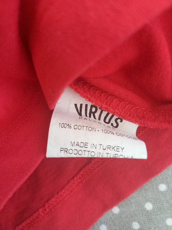 Virtus Palestre Shirt Gr 104, Junge, Kurzarm, T-Shirt, rot, Sommer