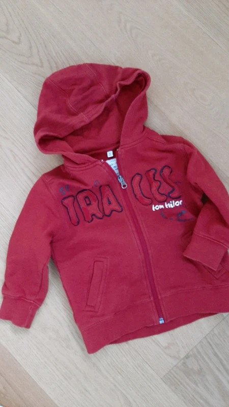 Tom Tailor Sweat Jacke Gr. 92/98 rot, boys, Junge, dunkelrot, Hoodie, Baby