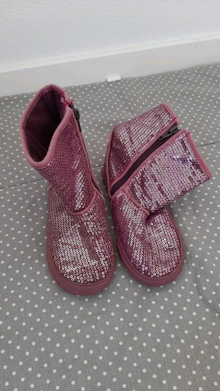 Bobbi Shoes Prinzessin Stiefelchen Gr 28/29, gefüttert, Pailletten, Glitzer, Fasching Garde