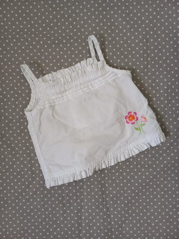 Baby UK Shirt Gr 62/68, England, Mothercare, Babygirl, Sommer, Kittelschürze, ärmellos