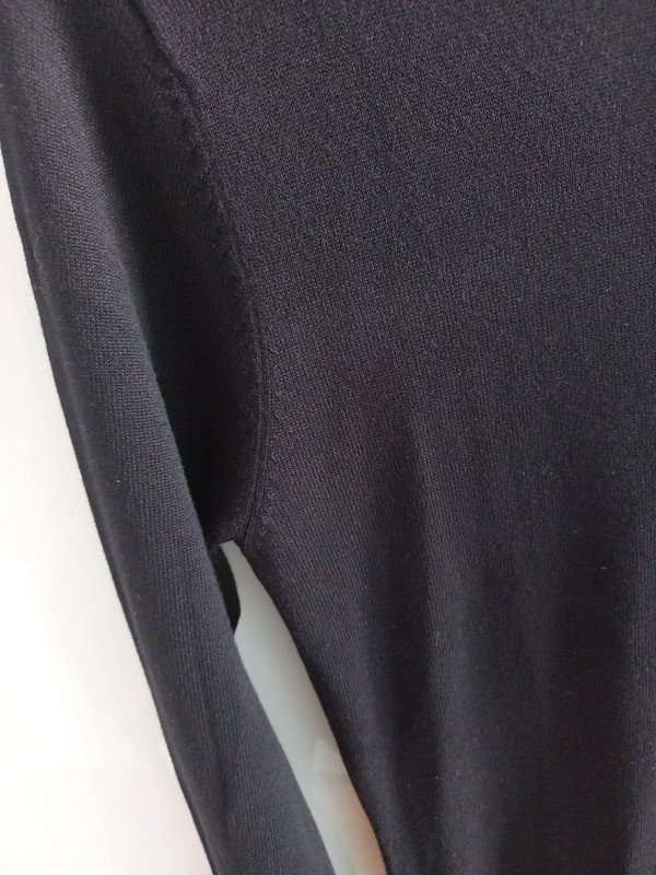 NEU! H&M Kleid Gr M, 38, Damen, neu, Strick, Feinstrick, 3/4 Ärmel, schwarz, Herbst, Winter