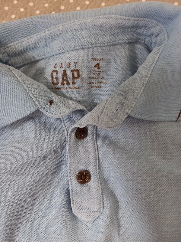 Gap Polo Shirt Gr 104, Junge, hellblau, Kurzarm, Sommer