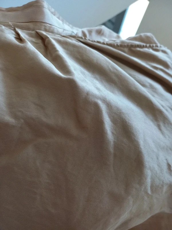 Blogger Massimo Dutti Seiden Rock Gr 36/38/40, S/M/L, nude, beige, Italien, festlich, Frühling