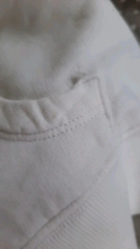 United Colors of Benetton, Sweat Jacke Gr 116/122 weiß, Sommer, Mädchen, mit Glitzerprint